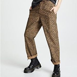 R13 Slouch Leopard Pants